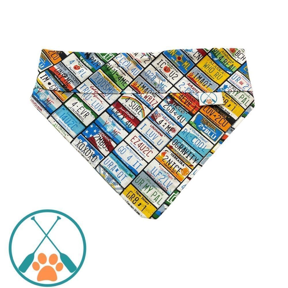 License to Drool – Road Trip Bandana by Lake Pup